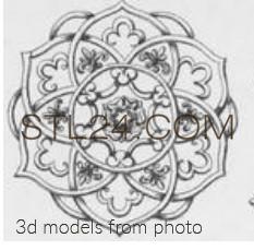 Розетки (ROSETTE_1661 -  | 3D model 3DSMAX / OBJ / STL) 3D модель для ЧПУ станка